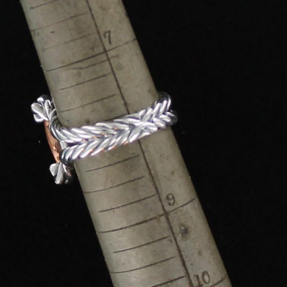 SOLD-David Yurman Cushion On Point Morganite Ring - Picture 5 of 8